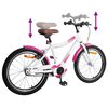 vidaXL V&eacute;lo pour Enfants 18 Pouces pour les 5-7 ans Rose