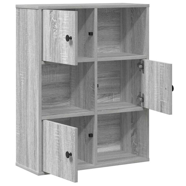 vidaXL Bibliothèque sonoma gris 60x24x76,5 cm bois d'ingénierie