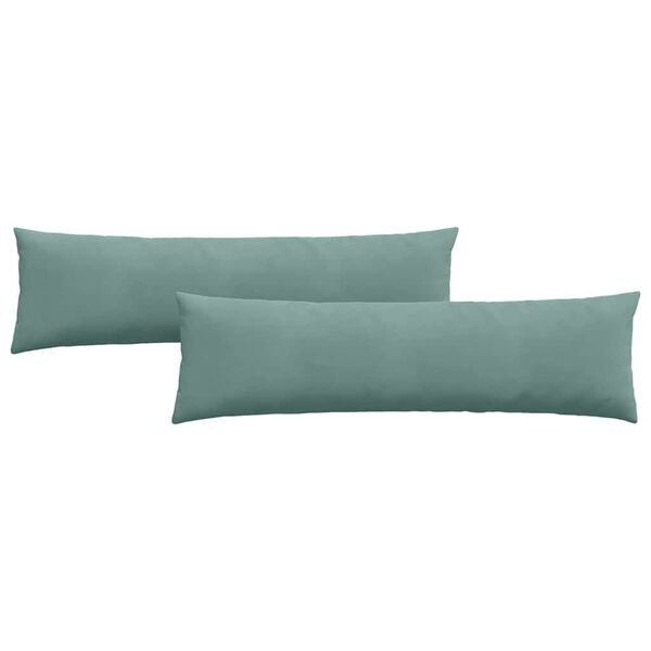 vidaXL Coussins de canap&eacute; 2 pcs Vert Mer 145 x 40 cm