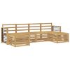 vidaXL Ensembles de canap&eacute;s 6 pcs Blanc Bois d'Acacia Massif
