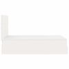 VidaXL Cadre de lit ottoman avec matelas blanc 120x200 cm similicuir