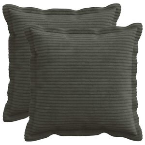 vidaXL Housse de coussin 2 pc HOUTEN Anthracite 30 x 30 cm