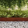 vidaXL Bordure de Pelouse Rouill&eacute; 450 x 0,05 x 15 cm