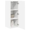 vidaXL Armoire de cuisine avec &eacute;tag&egrave;re Blanc brillant 30 x 31 x 80 cm