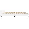 vidaXL Cadre de lit sans matelas blanc 200x200 cm similicuir