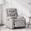 vidaXL Fauteuil inclinable &eacute;lectrique gris nuage tissu