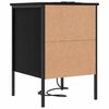 vidaXL Cabinet de chevet Ch&ecirc;ne noir 42 x 41 x 61 cm Bois d'ing&eacute;nierie