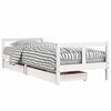 vidaXL Cadre de lit enfant tiroirs blanc 80x200 cm bois de pin massif