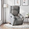 vidaXL Fauteuil inclinable &eacute;lectrique gris clair tissu