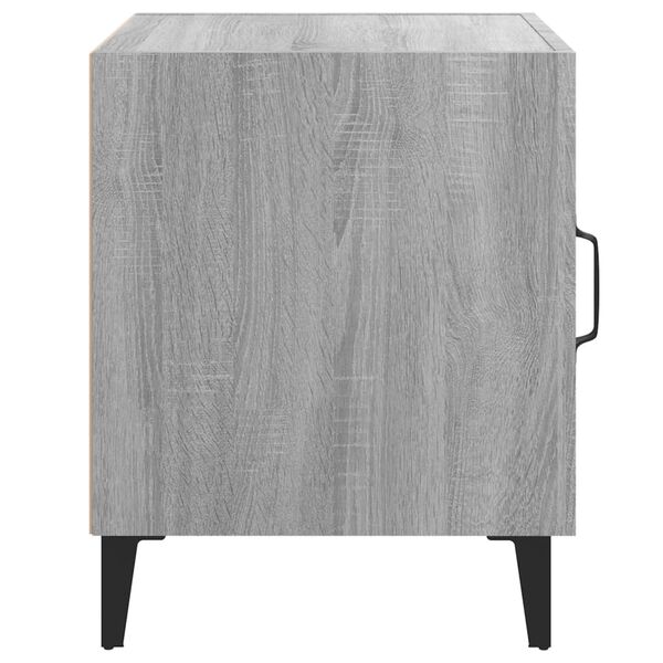 vidaXL Table de chevet Sonoma gris Bois d'ingénierie