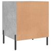 vidaXL Tables de chevet 2 pcs gris b&eacute;ton 40x40x50 cm bois d&rsquo;ing&eacute;nierie