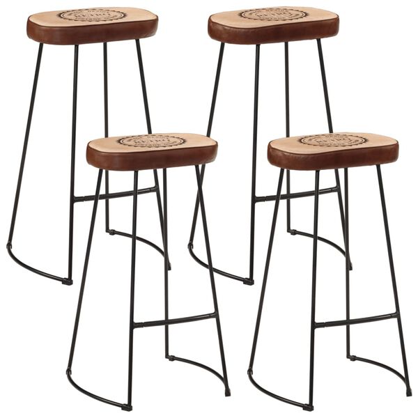 vidaXL Ensemble de bar 5 pcs bois de manguier brut massif et m&eacute;tal