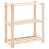 vidaXL &Eacute;tag&egrave;re de stockage 3 niveaux 80x38x90 cm Pin solide 150 kg