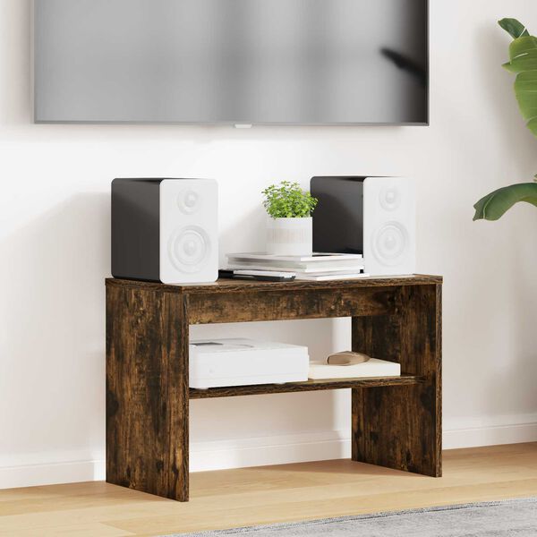 vidaXL Meuble TV Ch&ecirc;ne fum&eacute; 60 x 30 x 40 cm Bois d'ing&eacute;nierie