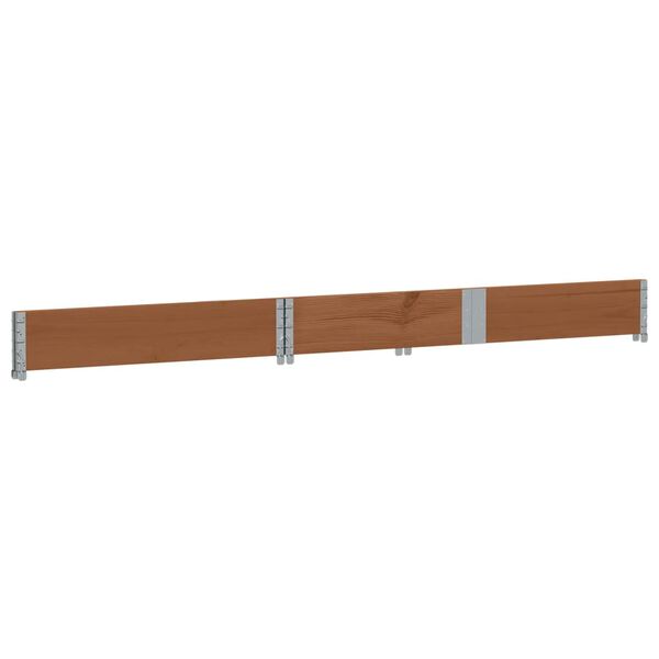 vidaXL Collier de palette marron 150x50 cm bois de pin solide