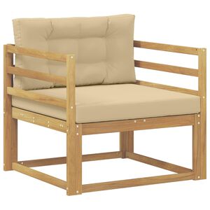 vidaXL Sofa de milieu ext&eacute;rieur Polyester Blanc