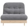 vidaXL Canap&eacute;-lit futon avec matelas 100x206x11 cm bois massif de pin