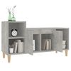 vidaXL Meuble TV Gris béton 100x35x55 cm Bois d'ingénierie