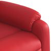 vidaXL Fauteuil inclinable de massage &eacute;lectrique rouge similicuir