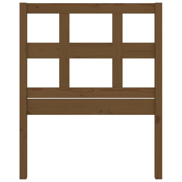 vidaXL T&ecirc;te de lit Marron miel 80,5x4x100 cm Bois massif de pin