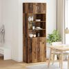 vidaXL Armoire de rangement Bois Ancien 80 x 42,5 x 225 cm
