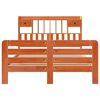 vidaXL Lit biblioth&egrave;que sans matelas cire marron 160x200 cm pin massif