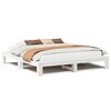 vidaXL Cadre de lit sans matelas blanc 180x200 cm bois massif de pin