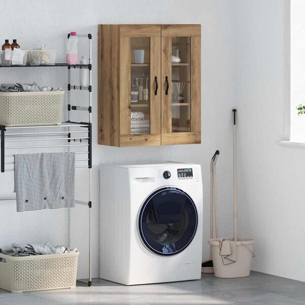 vidaXL Meuble mural Ch&ecirc;ne artisanal 69,5 x 34 x 90 cm