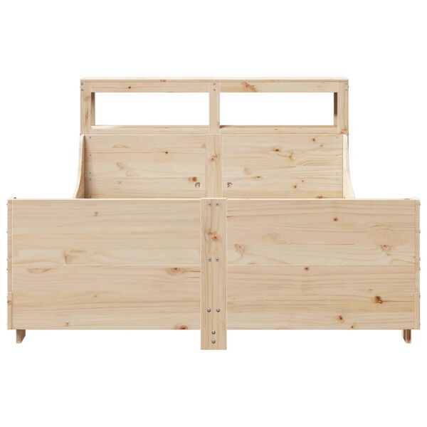 vidaXL Cadre de lit sans matelas 140x190 cm bois de pin massif