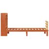 vidaXL Lit bibliothèque sans matelas cire marron 75x190 cm pin massif