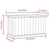 vidaXL Coffre de rangement de jardin Vert 129x67x65 cm