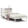 vidaXL Lit biblioth&egrave;que sans matelas blanc 75x190cm bois de pin massif