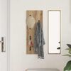 vidaXL Porte-manteau mural Ch&ecirc;ne artisanal 30 x 1,5 x 80 cm
