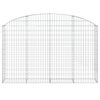 vidaXL Panier de gabions arqu&eacute; 200x30x120/140 cm Fer galvanis&eacute;