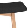 vidaXL Tabourets de bar lot de 2 noir tissu