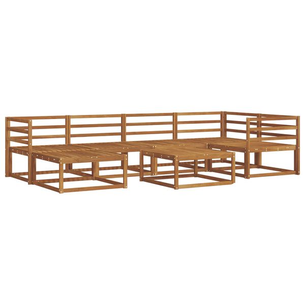 vidaXL Ensemble de canap&eacute;s d'ext&eacute;rieur 7 pcs Naturel