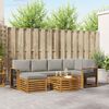 vidaXL Ensemble de canap&eacute; d'angle 7 pcs Gris Naturel et Clair