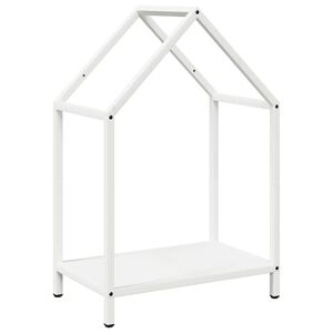 vidaXL Portant de bois chauffage blanc 40x25x60 cm