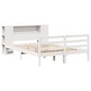 vidaXL Lit bibliothèque sans matelas blanc 120x200 cm bois pin massif