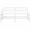 vidaXL Cadre de lit de jour Blanc 75 x 190 cm Acier enduit de poudre