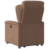 vidaXL Fauteuil inclinable &eacute;lectrique marron tissu