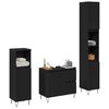 vidaXL Ensemble de mobilier de salle de bain 3 pcs Chêne noir