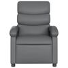 vidaXL Fauteuil inclinable électrique Gris Similicuir