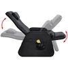 vidaXL Fauteuil de massage Noir Similicuir