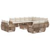 vidaXL Ensemble de canap&eacute; de jardin 13 pcs Beige et blanc cr&egrave;me