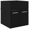 vidaXL Armoire d'&eacute;vier Ch&ecirc;ne noir 41 x 38,5 x 46 cm Bois d'ing&eacute;nierie