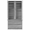 vidaXL Armoire Gris Sonoma 79,5 x 49 x 156 cm Bois d&rsquo;ing&eacute;nierie