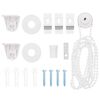 vidaXL Raccords de store enrouleur 18 pcs 18 mm