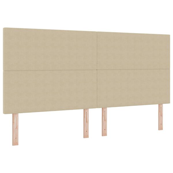 vidaXL T&ecirc;te de lit Gris Vert Clair 200 cm Cuir synth&eacute;tique