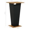 vidaXL Ensemble de bar de jardin 3 pcs et coussins R&eacute;sine tress&eacute;e Noir